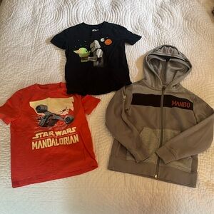 Boys’ small/6/7 Mandalorian lot! Hanna Andersson, Lands’ End, Gap